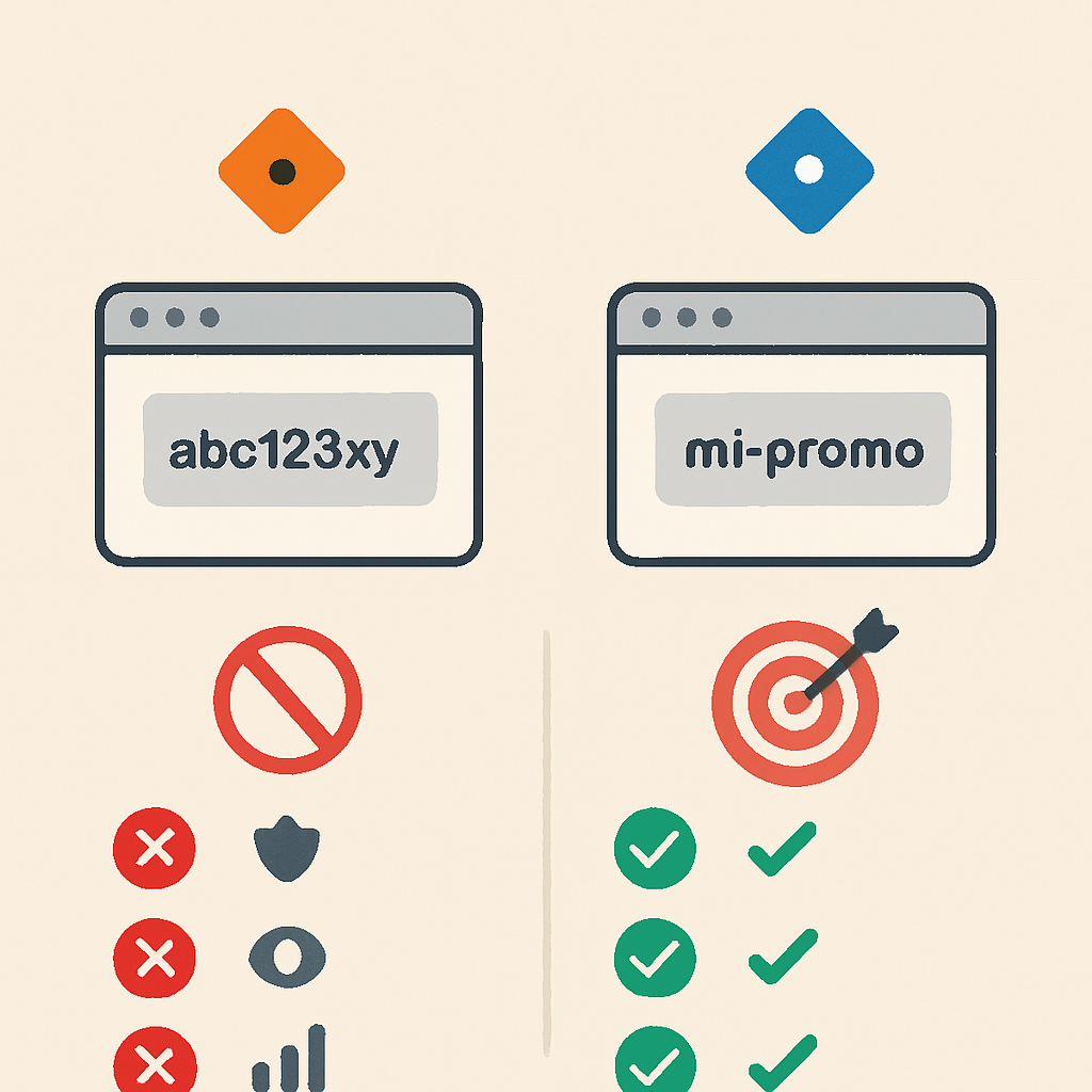 Diferencias entre un link común y uno con texto personalizado