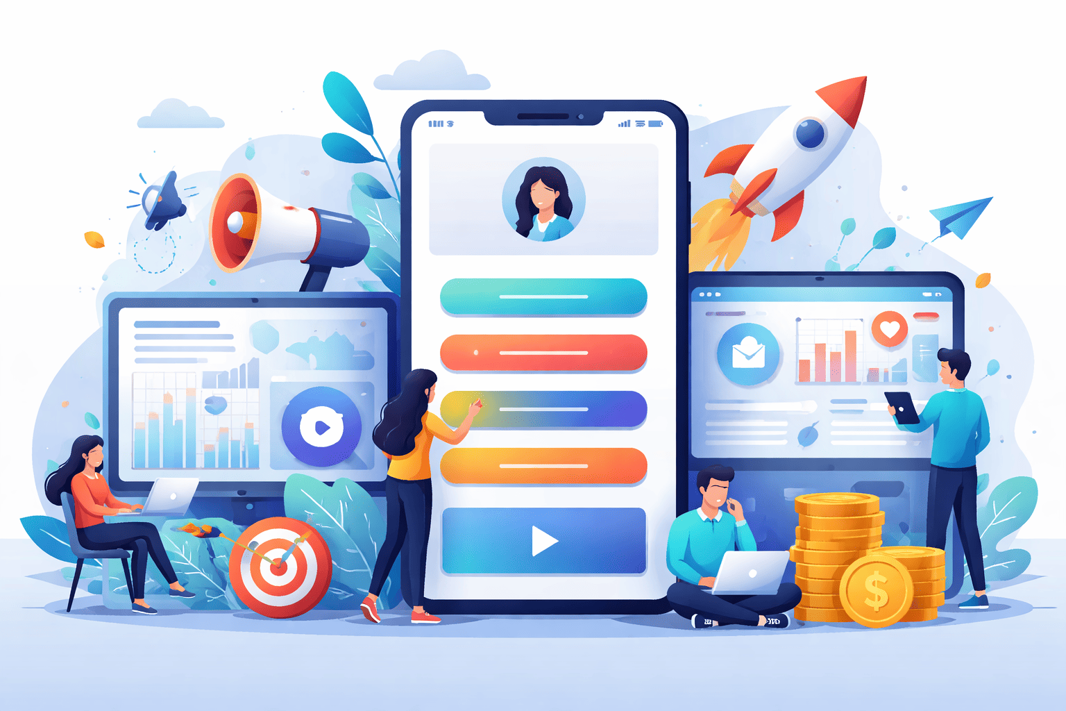 Cómo usar una página de enlaces en lanzamientos de productos