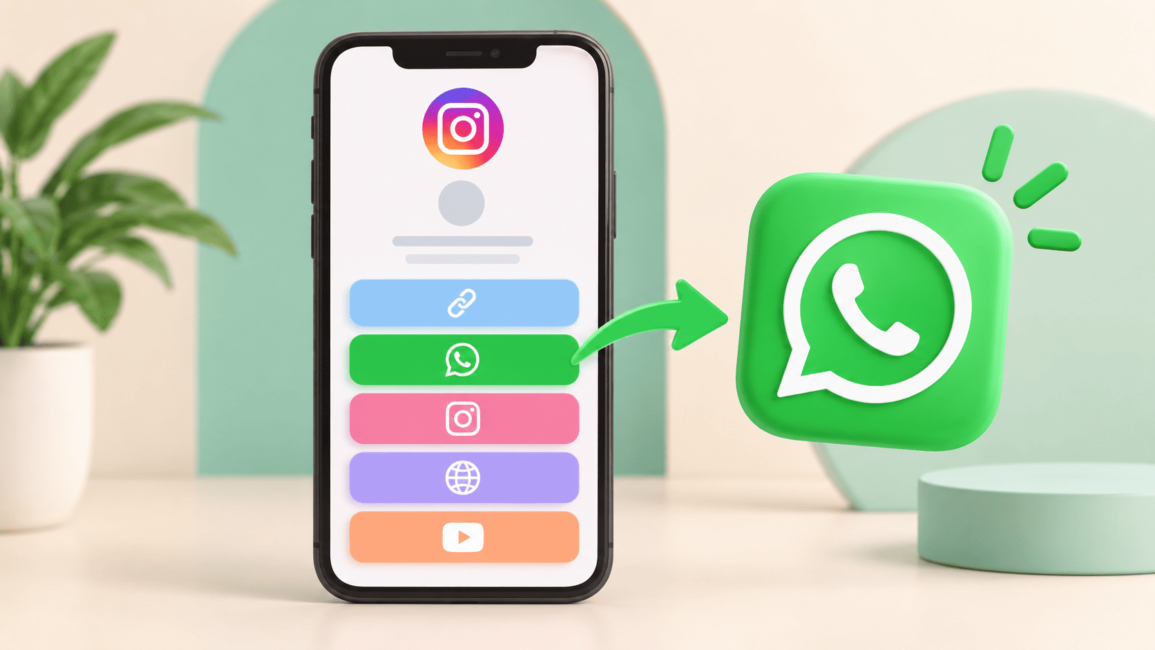 Cómo poner WhatsApp en el link en bio